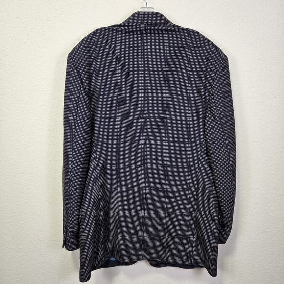 VTG Zanieri Lanificio Cessilstrona Wool Sport Coat Mens 38L Houndstooth Blazer - Picture 3 of 16